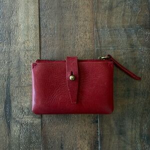 Madewell Leather Red Wallet
